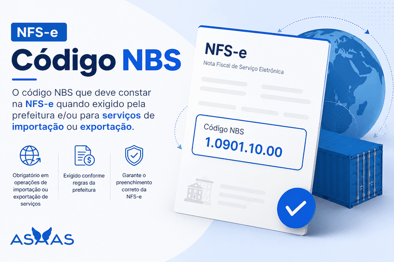 O que é o código NBS na NFS-e do Asaas?